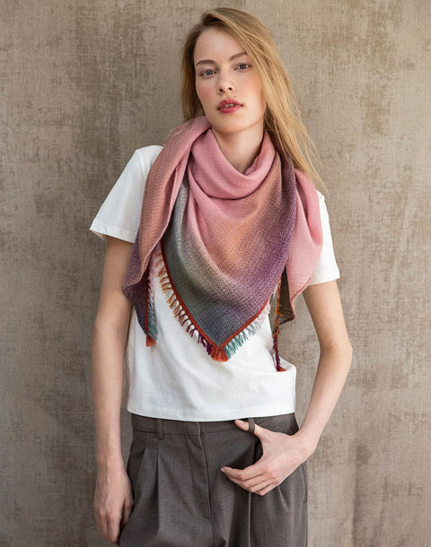 Foulard Jade Rose Kaki – Douce Gloire