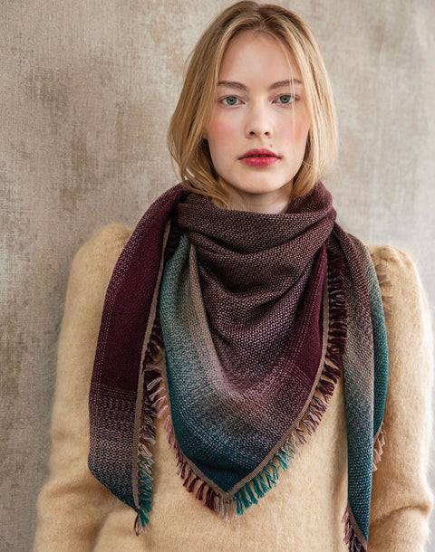 Foulard Jade Marron Vert – Douce Gloire