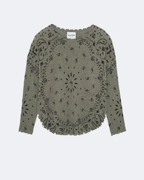 Pull Mela Bandana – Kaki Chiné - Kujten