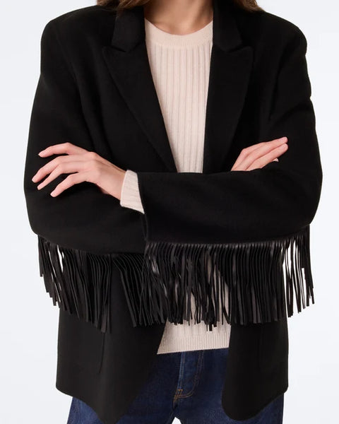 Veste à franges  G3 - Noir - Kujten