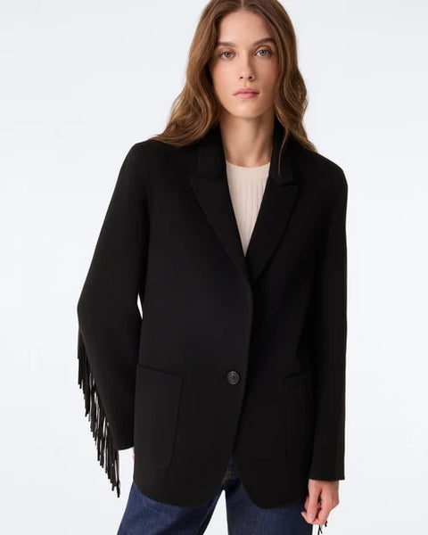 Veste à franges  G3 - Noir - Kujten