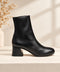 Bottines noires à talon  – Lorenzo Masiero