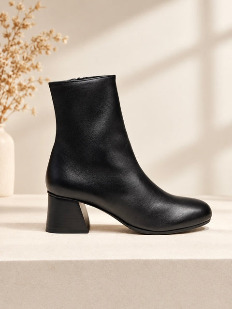 Bottines noires à talon  – Lorenzo Masiero