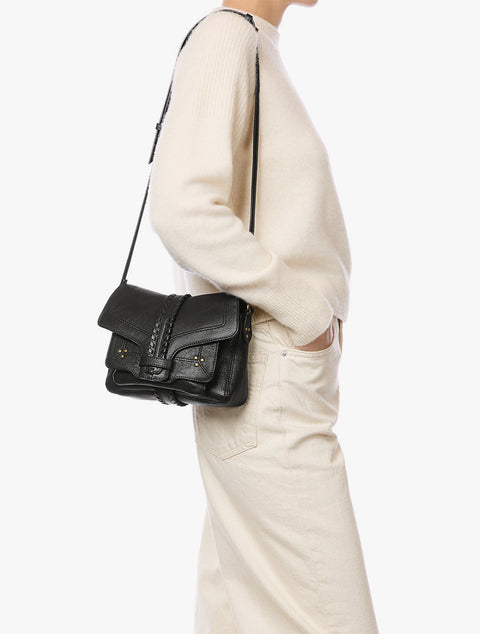 Sac Harry S en cuir noir – Jérôme Dreyfuss