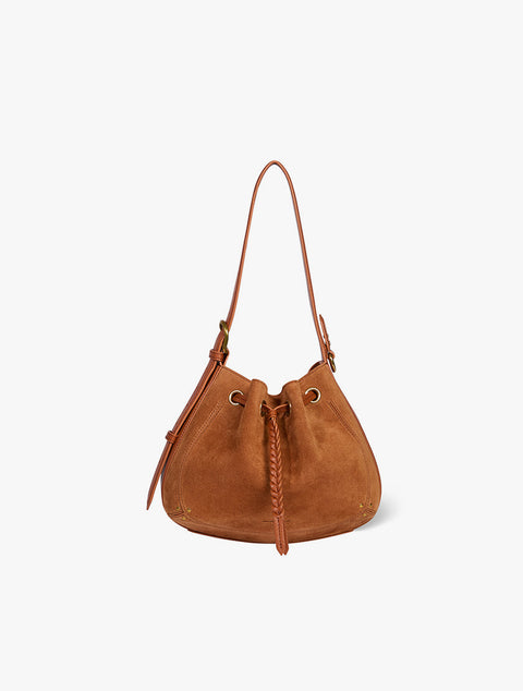 Sac Andy en croûte de velours caramel – Jérôme Dreyfuss