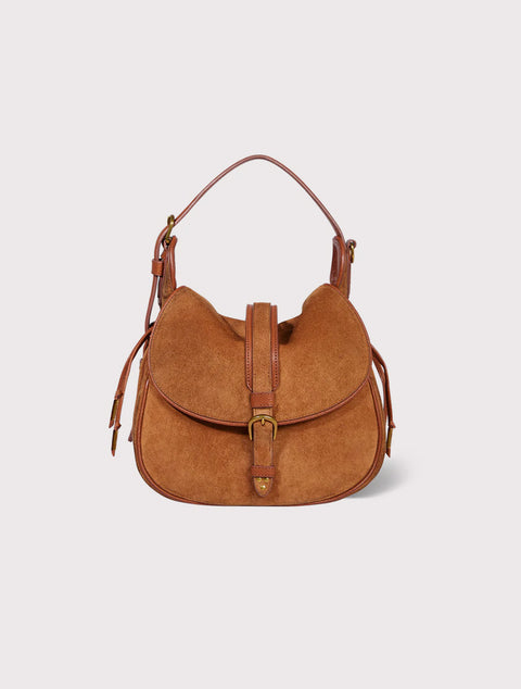 Sac Gildas en croûte de velours caramel – Jérôme Dreyfuss