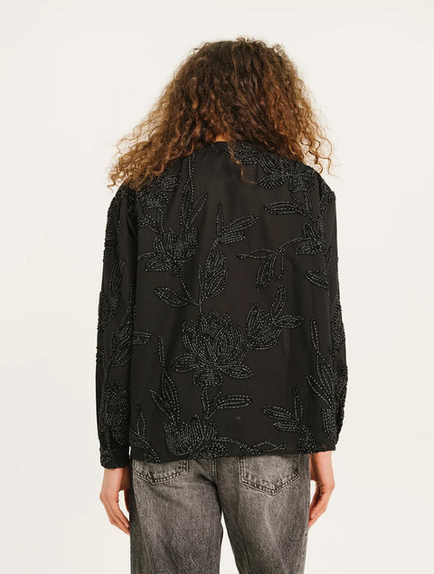 Blouse brodée Ella Velvet – Sacrécoeur