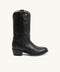 Bottes camarguaise Yopal en cuir noir – Mexicana